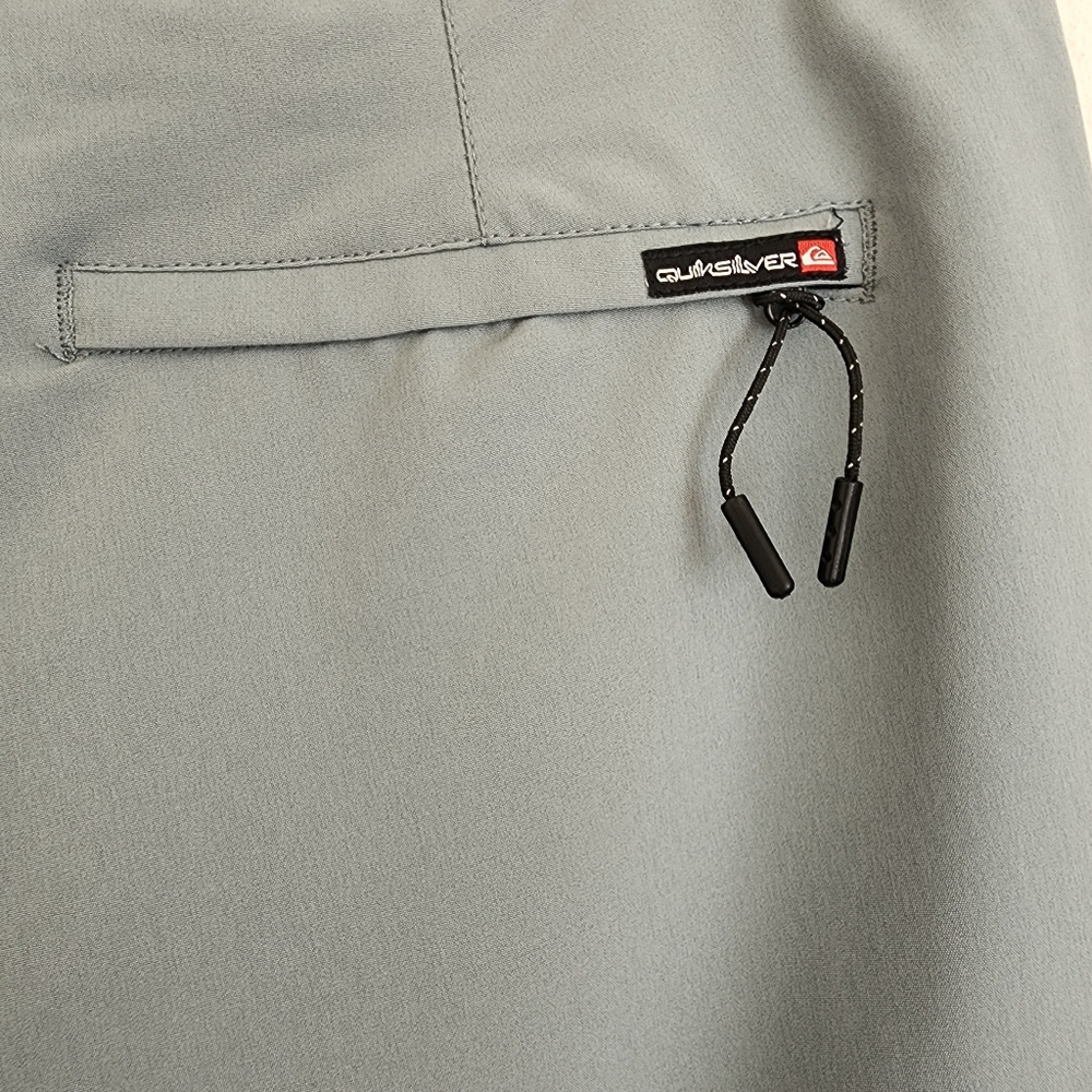 Quiksilver Union Hybrid Shorts Mens 32 Teal Blue Swim Golf Travel Lightweight - Picture 5 of 7